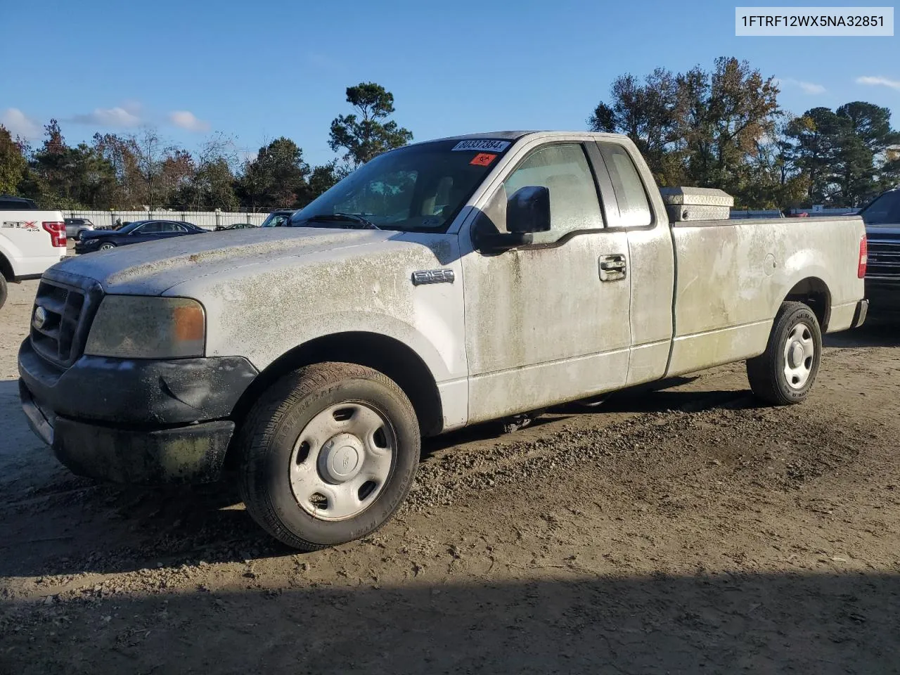 2005 Ford F150 VIN: 1FTRF12WX5NA32851 Lot: 80337384