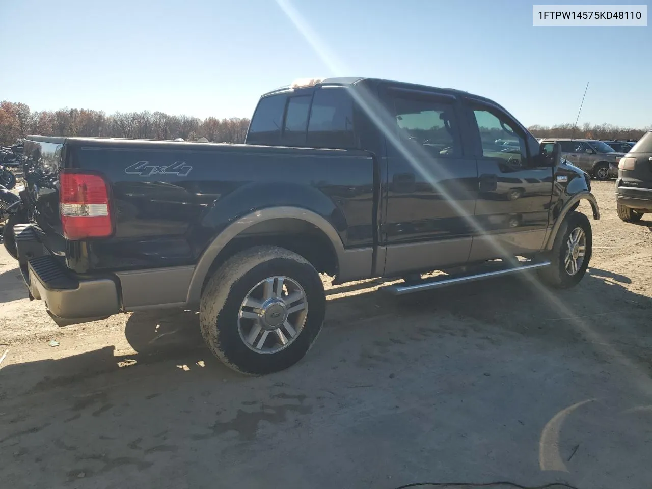 2005 Ford F150 Supercrew VIN: 1FTPW14575KD48110 Lot: 80547814