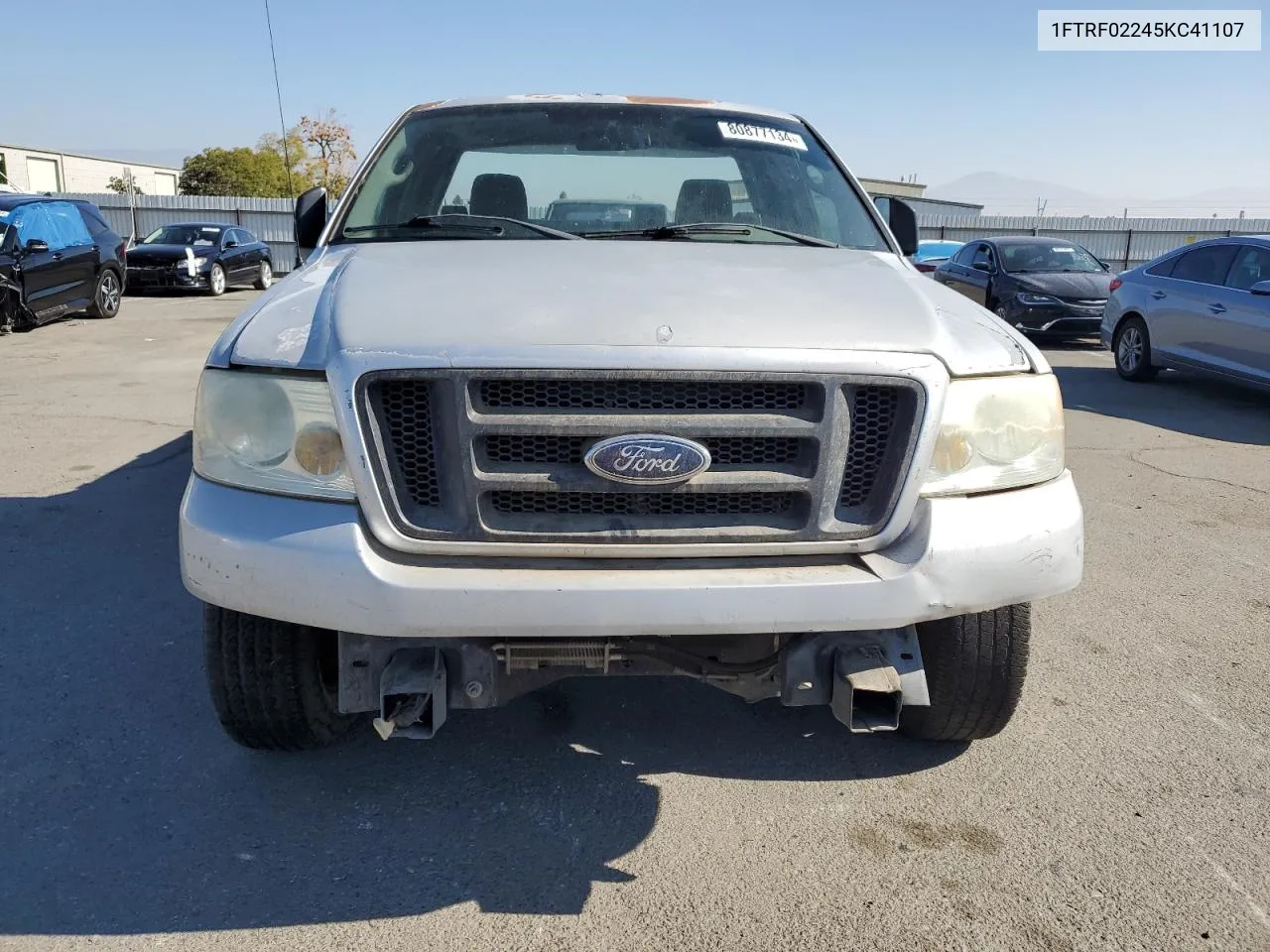 2005 Ford F150 VIN: 1FTRF02245KC41107 Lot: 80877134