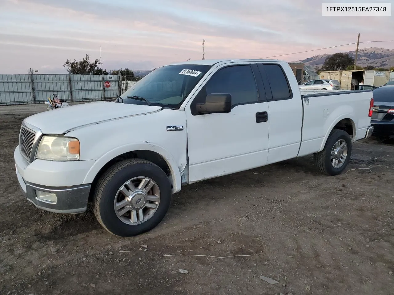 2005 Ford F150 VIN: 1FTPX12515FA27348 Lot: 81168604