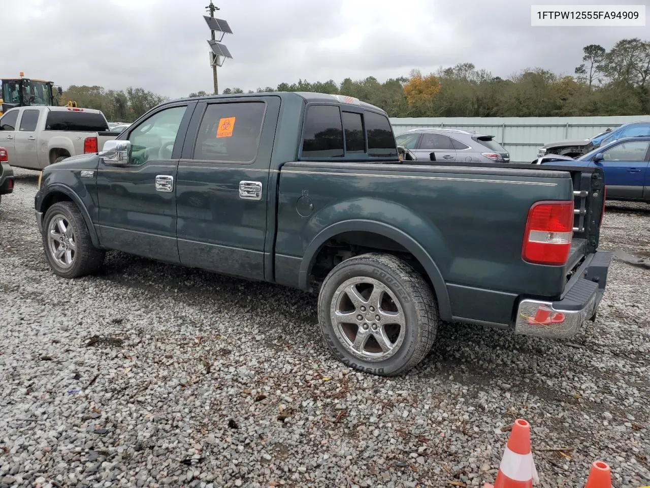 2005 Ford F150 Supercrew VIN: 1FTPW12555FA94909 Lot: 81740254