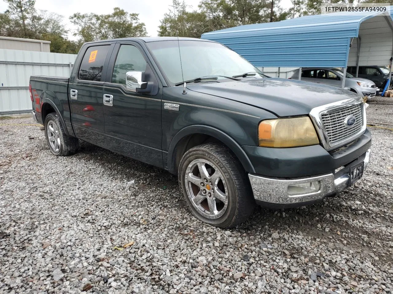 2005 Ford F150 Supercrew VIN: 1FTPW12555FA94909 Lot: 81740254