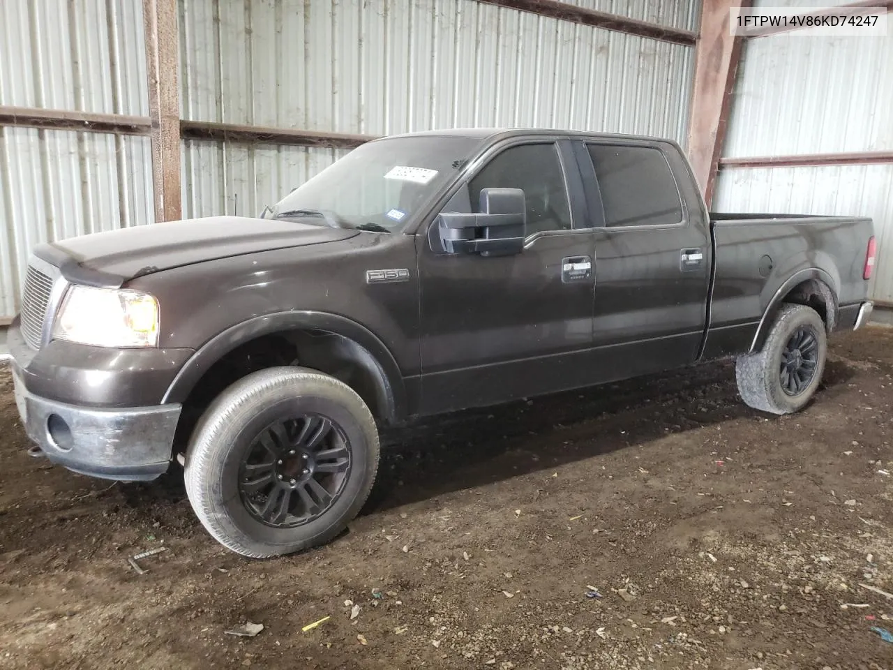 2006 Ford F150 Supercrew VIN: 1FTPW14V86KD74247 Lot: 50957074