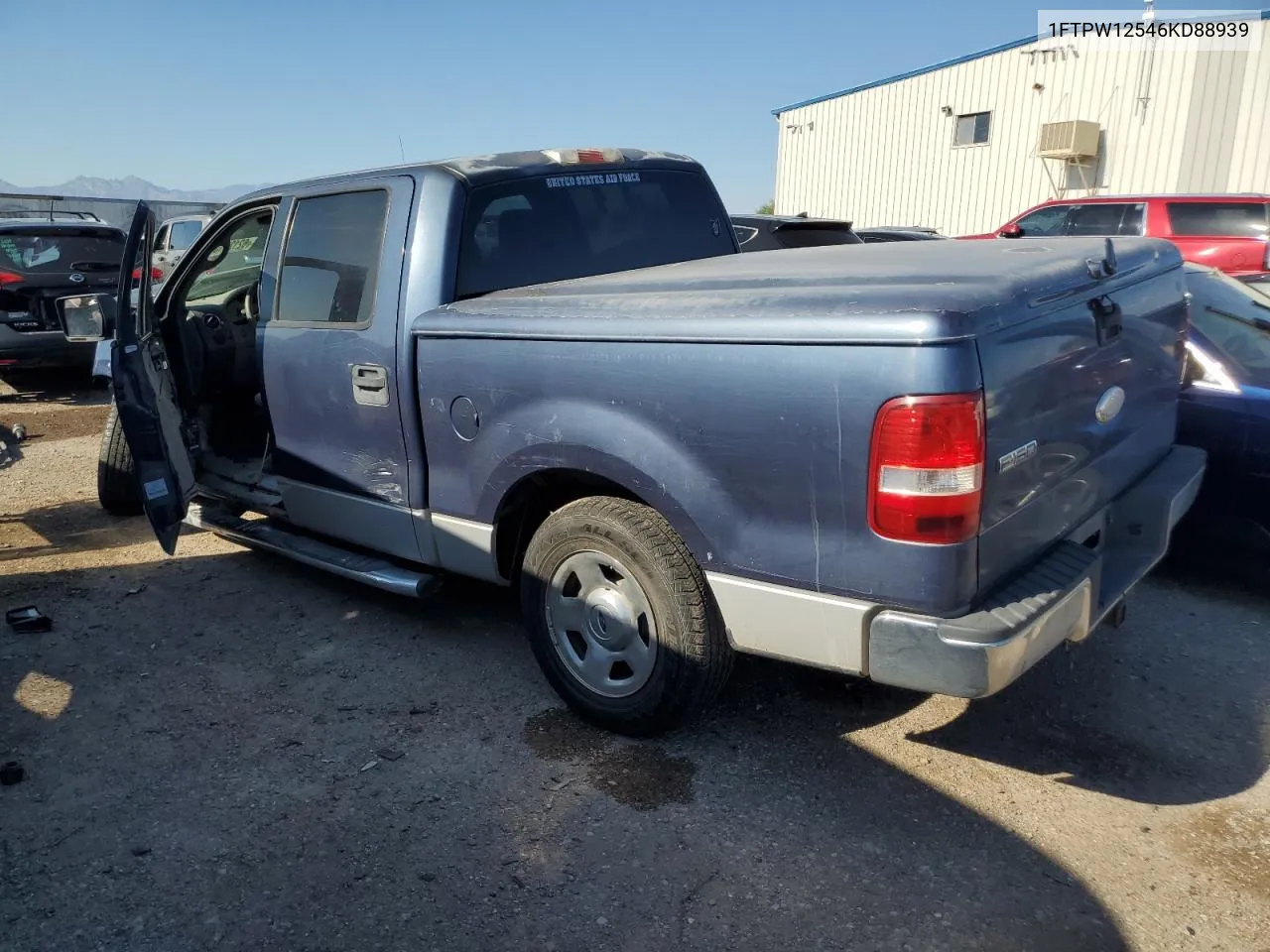 2006 Ford F150 Supercrew VIN: 1FTPW12546KD88939 Lot: 62128104