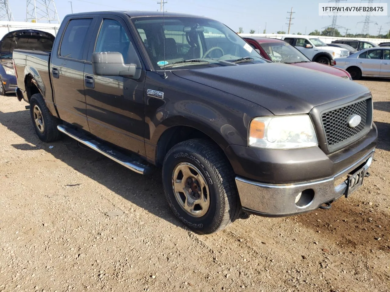 2006 Ford F150 Supercrew VIN: 1FTPW14V76FB28475 Lot: 66534284