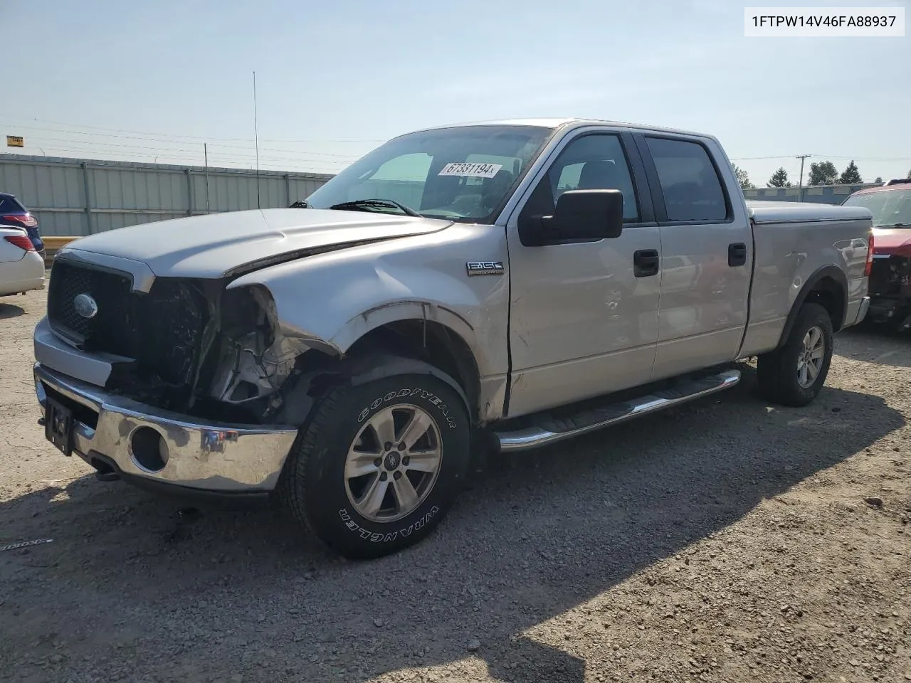 2006 Ford F150 Supercrew VIN: 1FTPW14V46FA88937 Lot: 67331194