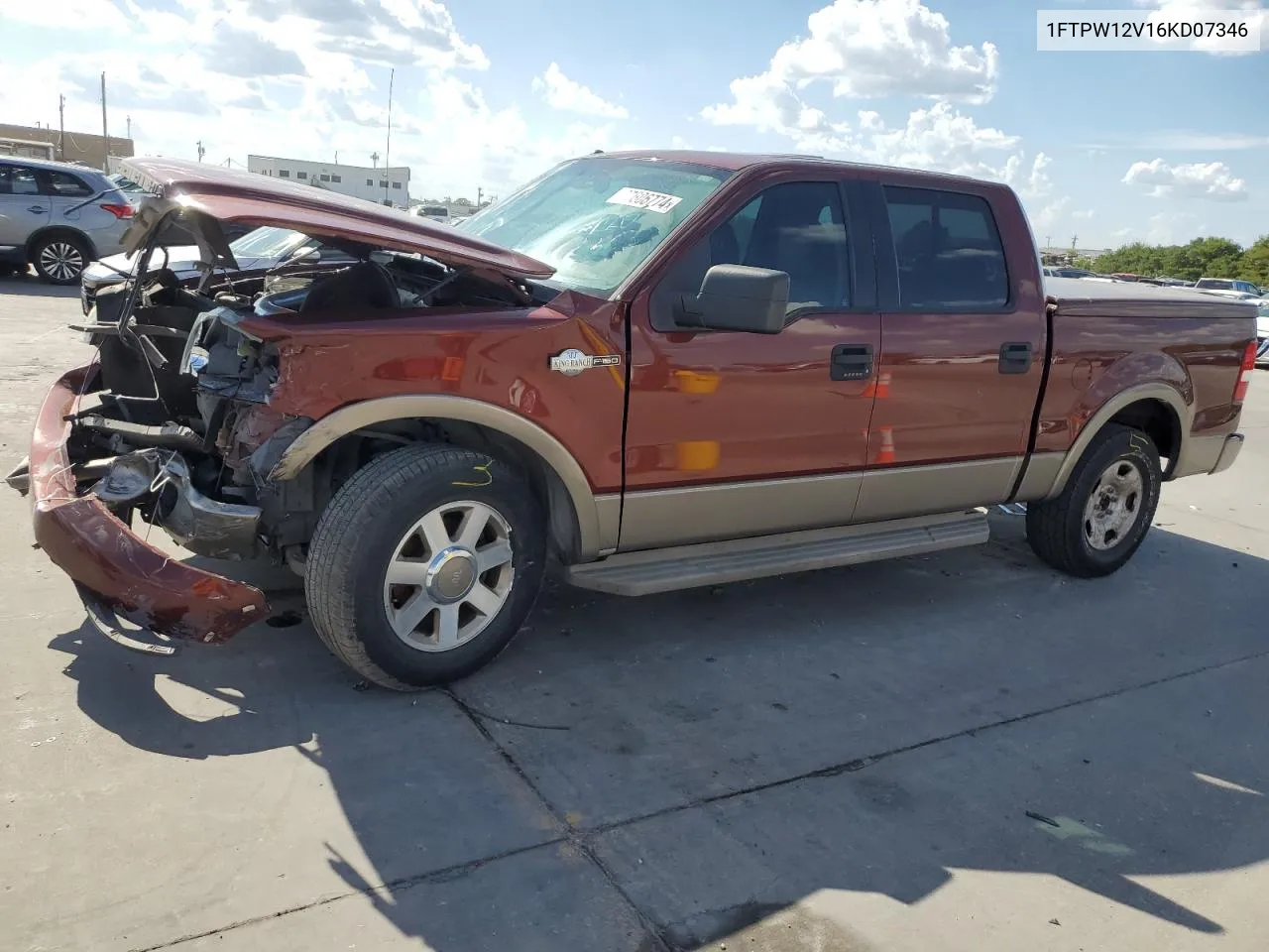 2006 Ford F150 Supercrew VIN: 1FTPW12V16KD07346 Lot: 67606774