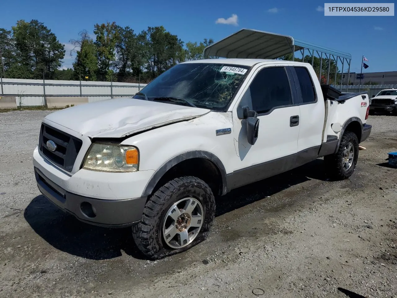 2006 Ford F150 VIN: 1FTPX04536KD29580 Lot: 67946784