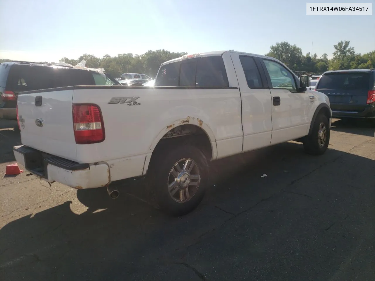 2006 Ford F150 VIN: 1FTRX14W06FA34517 Lot: 70177384