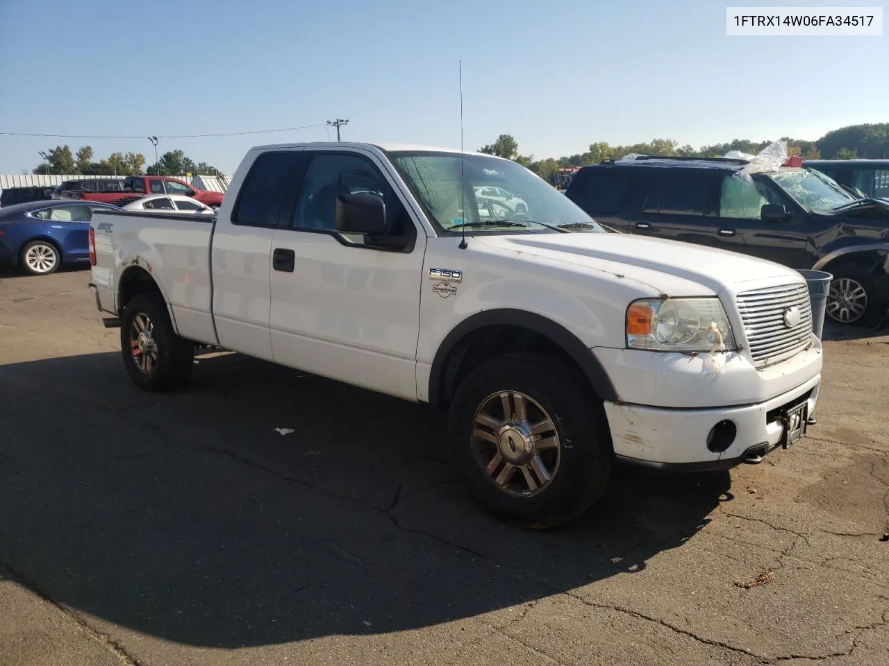 2006 Ford F150 VIN: 1FTRX14W06FA34517 Lot: 70177384