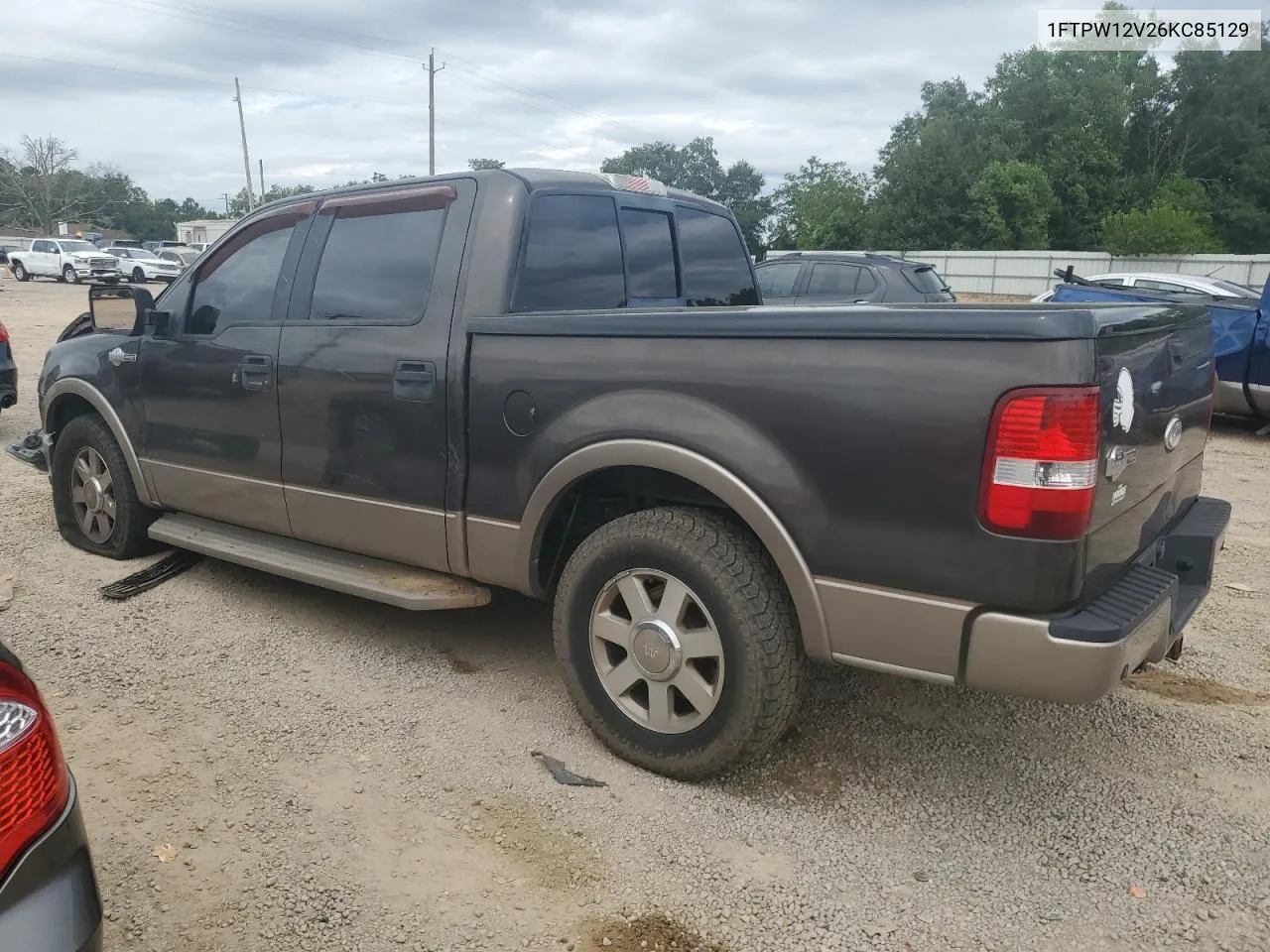 2006 Ford F150 Supercrew VIN: 1FTPW12V26KC85129 Lot: 70181864