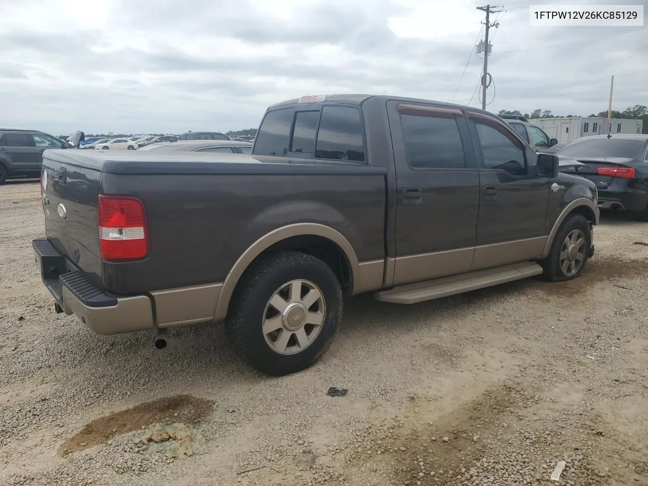 1FTPW12V26KC85129 2006 Ford F150 Supercrew