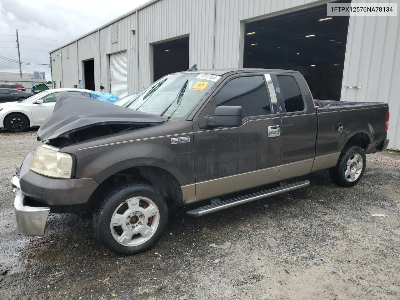 2006 Ford F150 VIN: 1FTPX12576NA78134 Lot: 70570164