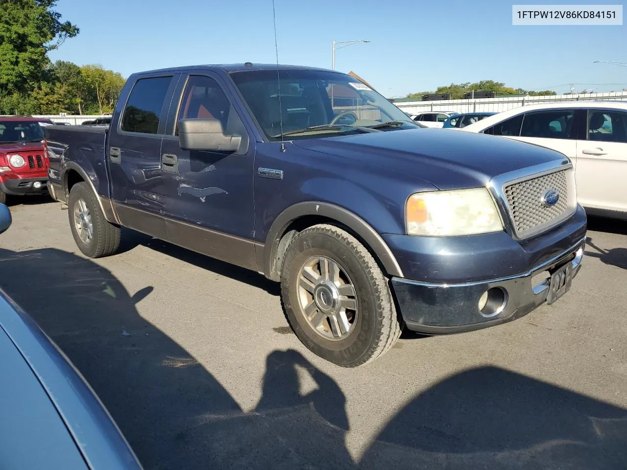 2006 Ford F150 Supercrew VIN: 1FTPW12V86KD84151 Lot: 70787084