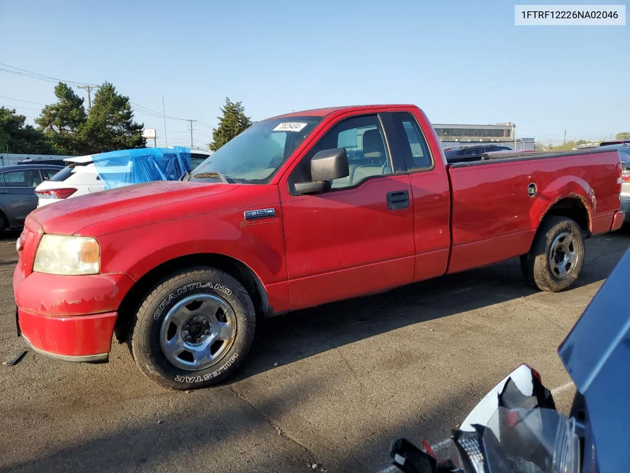 2006 Ford F150 VIN: 1FTRF12226NA02046 Lot: 70826404