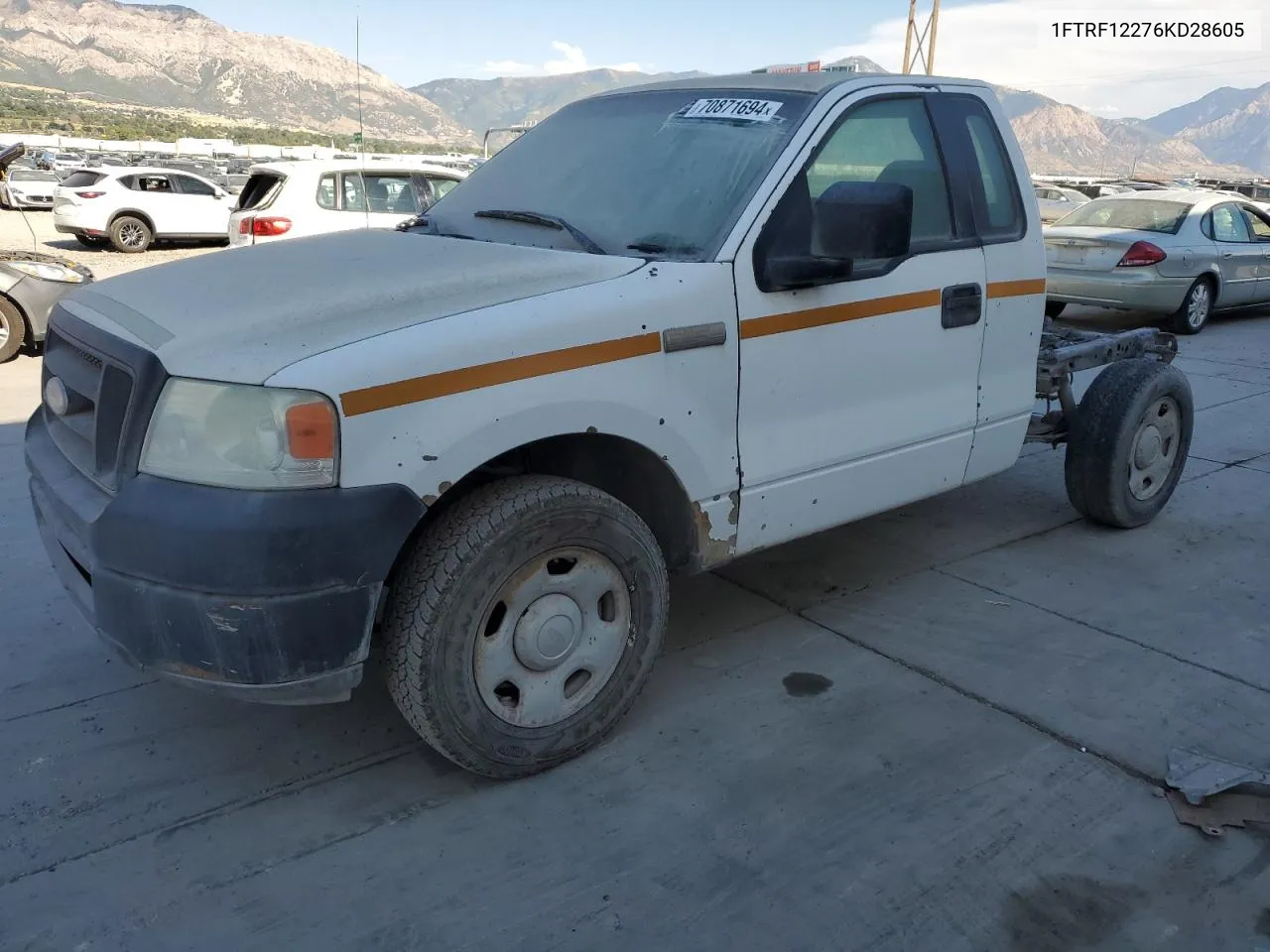 2006 Ford F150 VIN: 1FTRF12276KD28605 Lot: 70871694