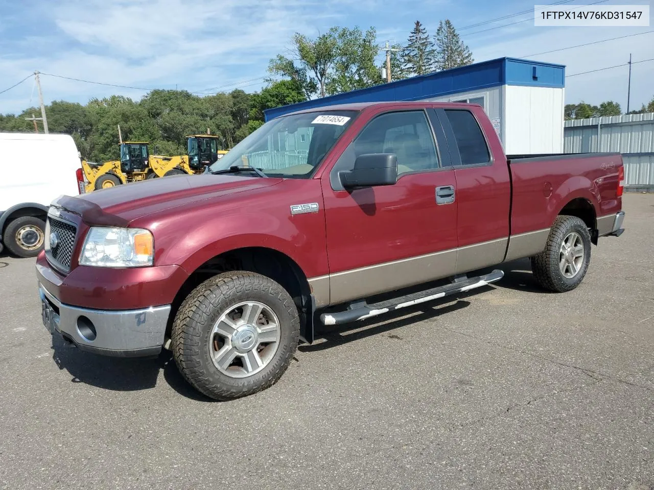 2006 Ford F150 VIN: 1FTPX14V76KD31547 Lot: 71014654