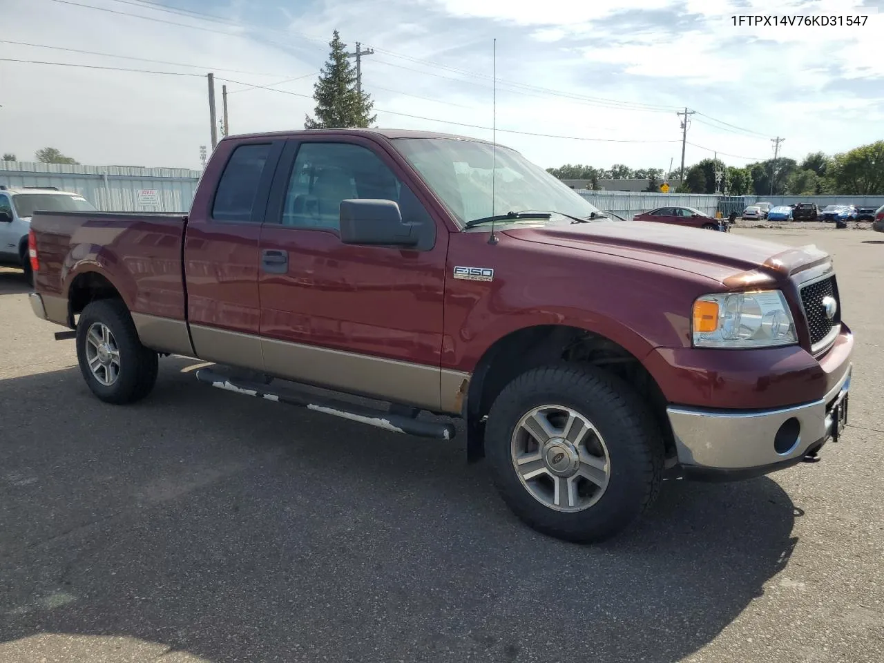 2006 Ford F150 VIN: 1FTPX14V76KD31547 Lot: 71014654