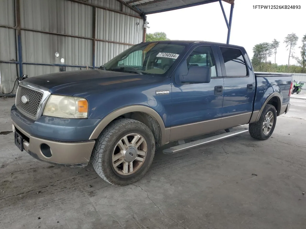 2006 Ford F150 Supercrew VIN: 1FTPW12526KB24893 Lot: 71250554