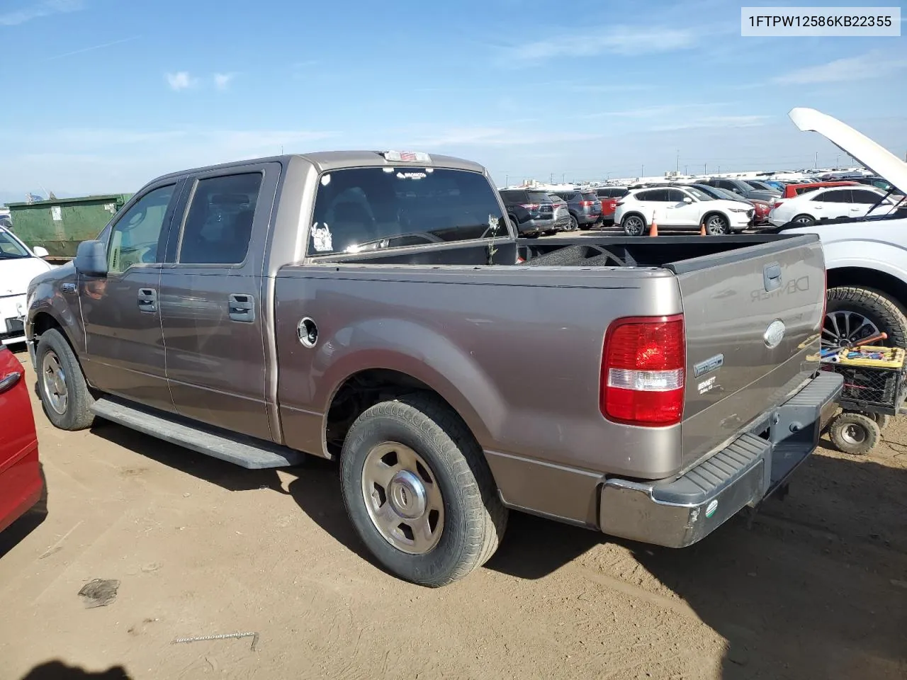 1FTPW12586KB22355 2006 Ford F150 Supercrew