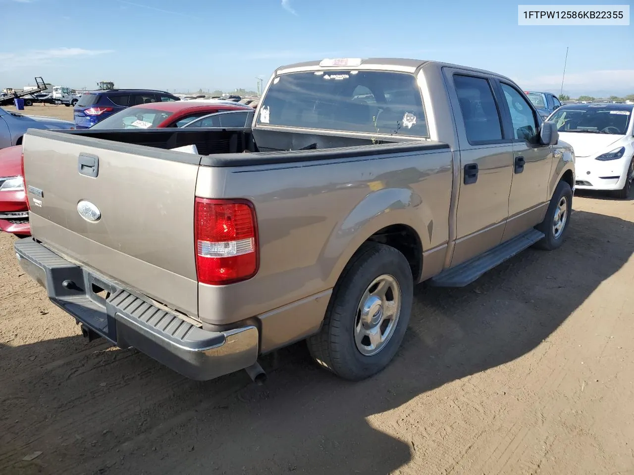 2006 Ford F150 Supercrew VIN: 1FTPW12586KB22355 Lot: 71309304