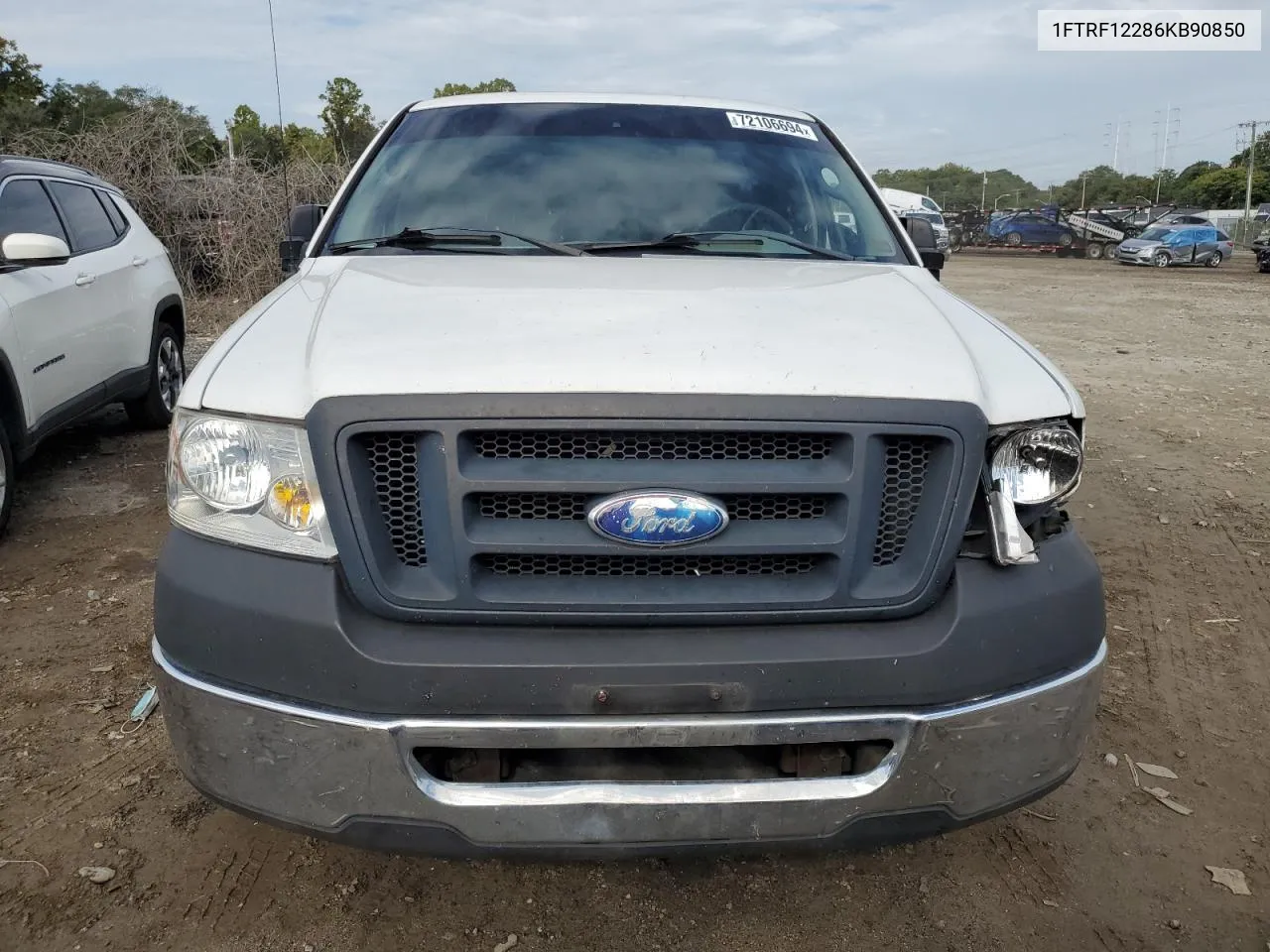 2006 Ford F150 VIN: 1FTRF12286KB90850 Lot: 72106694