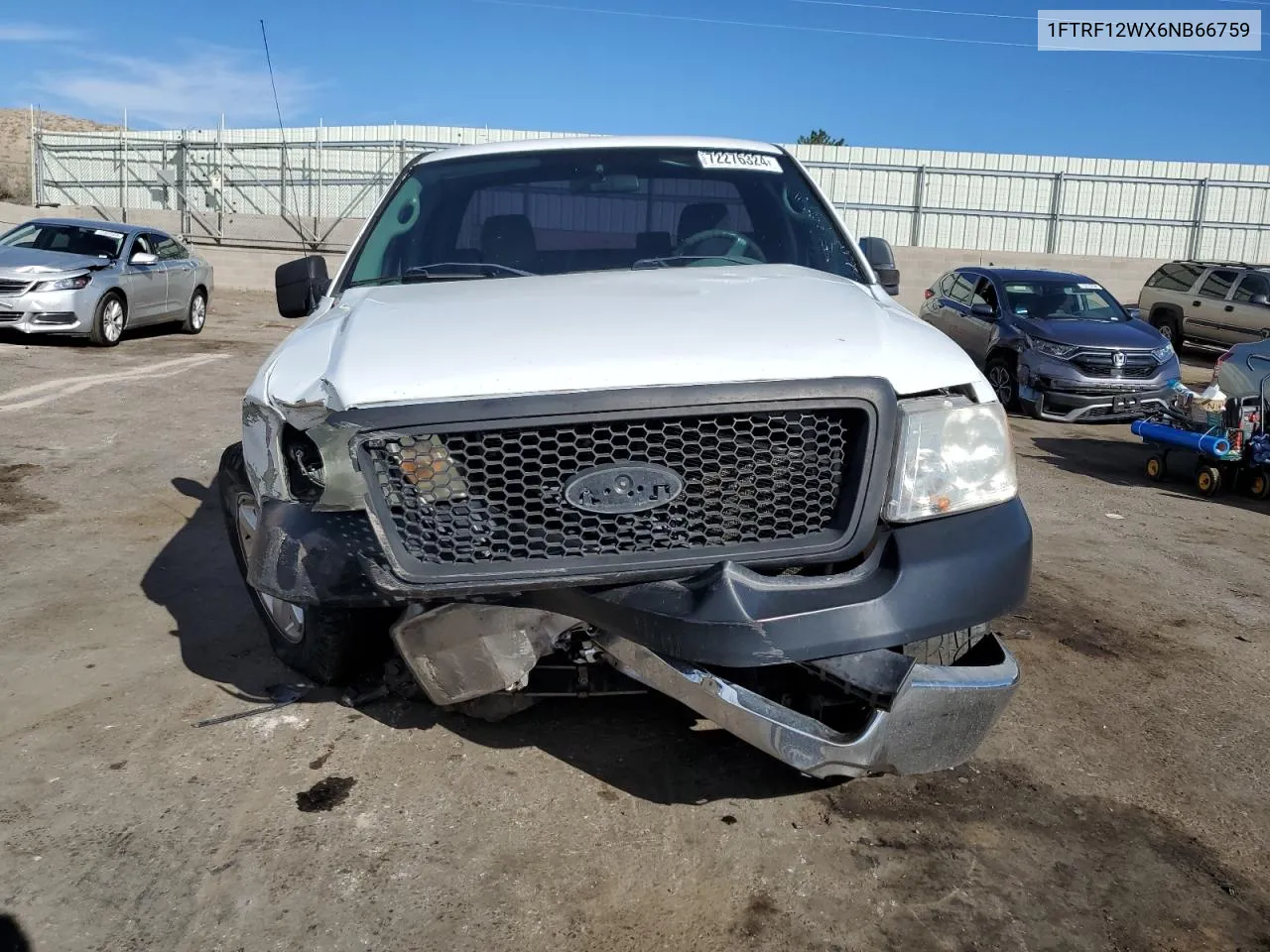 2006 Ford F150 VIN: 1FTRF12WX6NB66759 Lot: 72276324