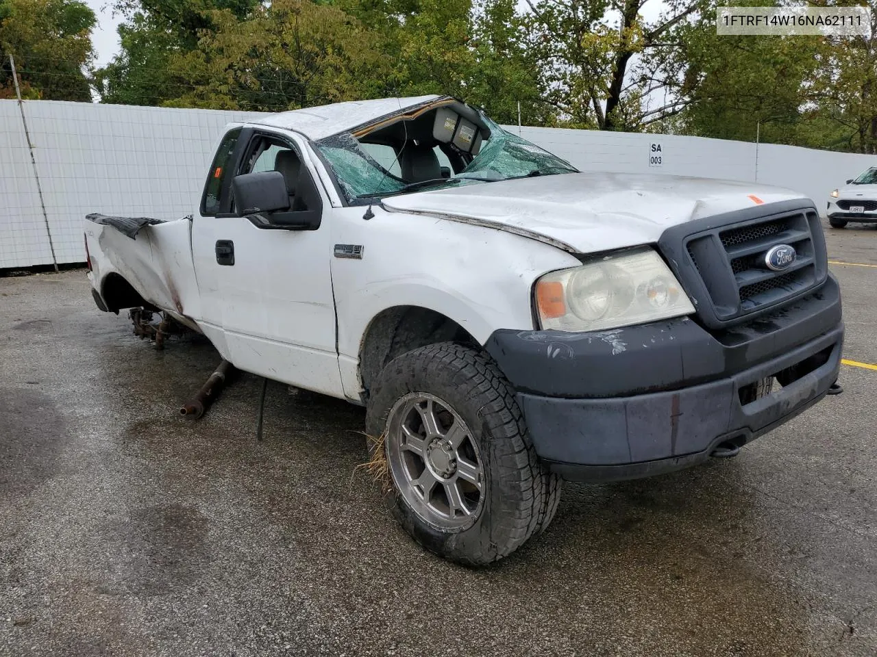 2006 Ford F150 VIN: 1FTRF14W16NA62111 Lot: 72505994