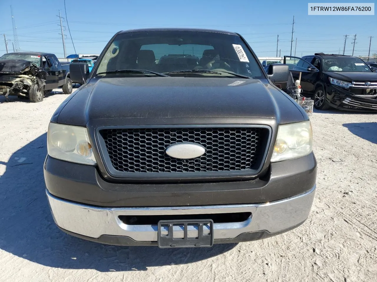 2006 Ford F150 Supercrew VIN: 1FTRW12W86FA76200 Lot: 73428824