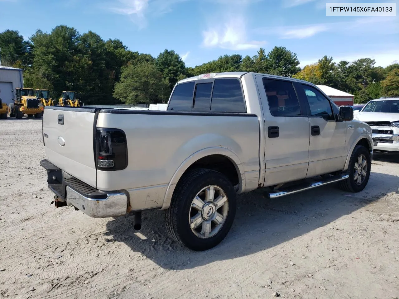 2006 Ford F150 Supercrew VIN: 1FTPW145X6FA40133 Lot: 73660024