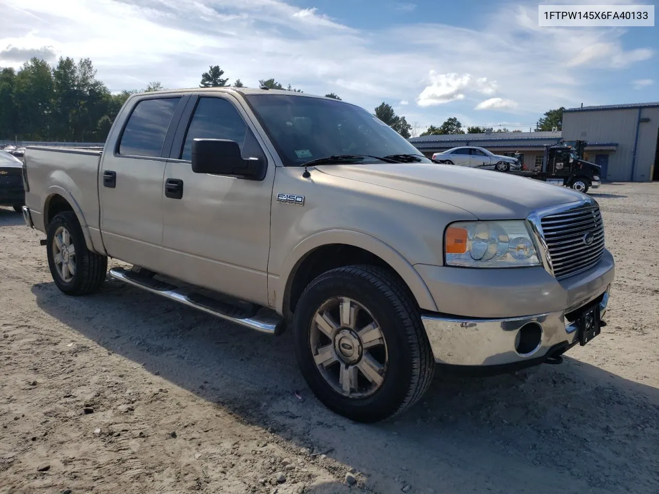 2006 Ford F150 Supercrew VIN: 1FTPW145X6FA40133 Lot: 73660024