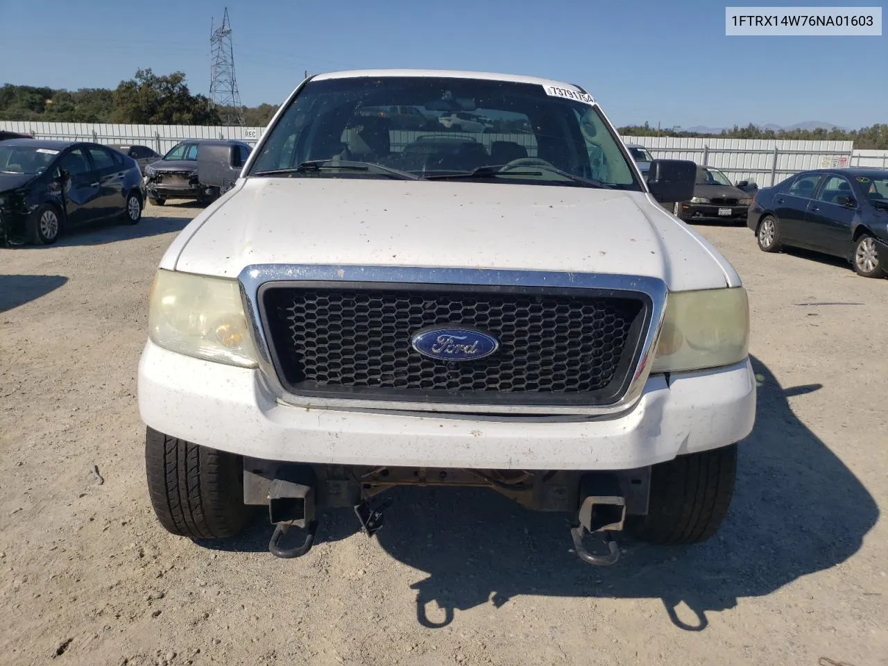 2006 Ford F150 VIN: 1FTRX14W76NA01603 Lot: 73791754