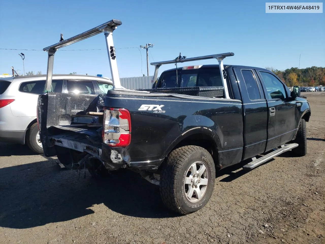 2006 Ford F150 VIN: 1FTRX14W46FA48419 Lot: 74987644