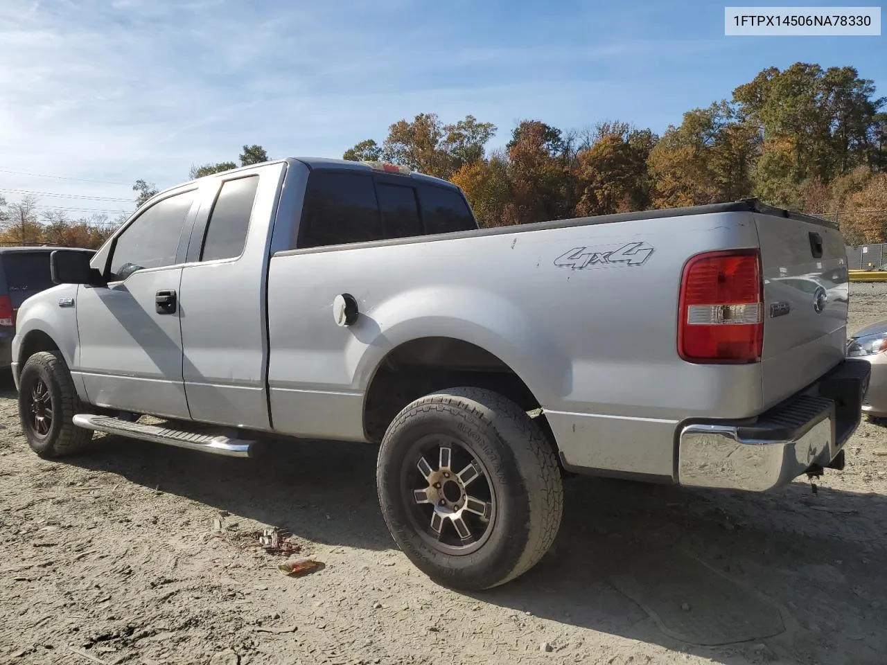 2006 Ford F150 VIN: 1FTPX14506NA78330 Lot: 77144684