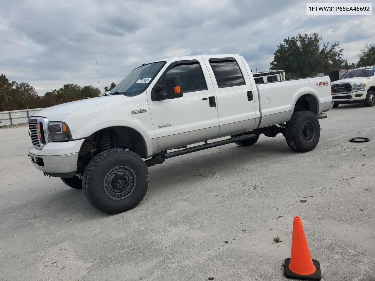 2006 Ford F350 Srw Super Duty VIN: 1FTWW31P66EA46692 Lot: 77228084