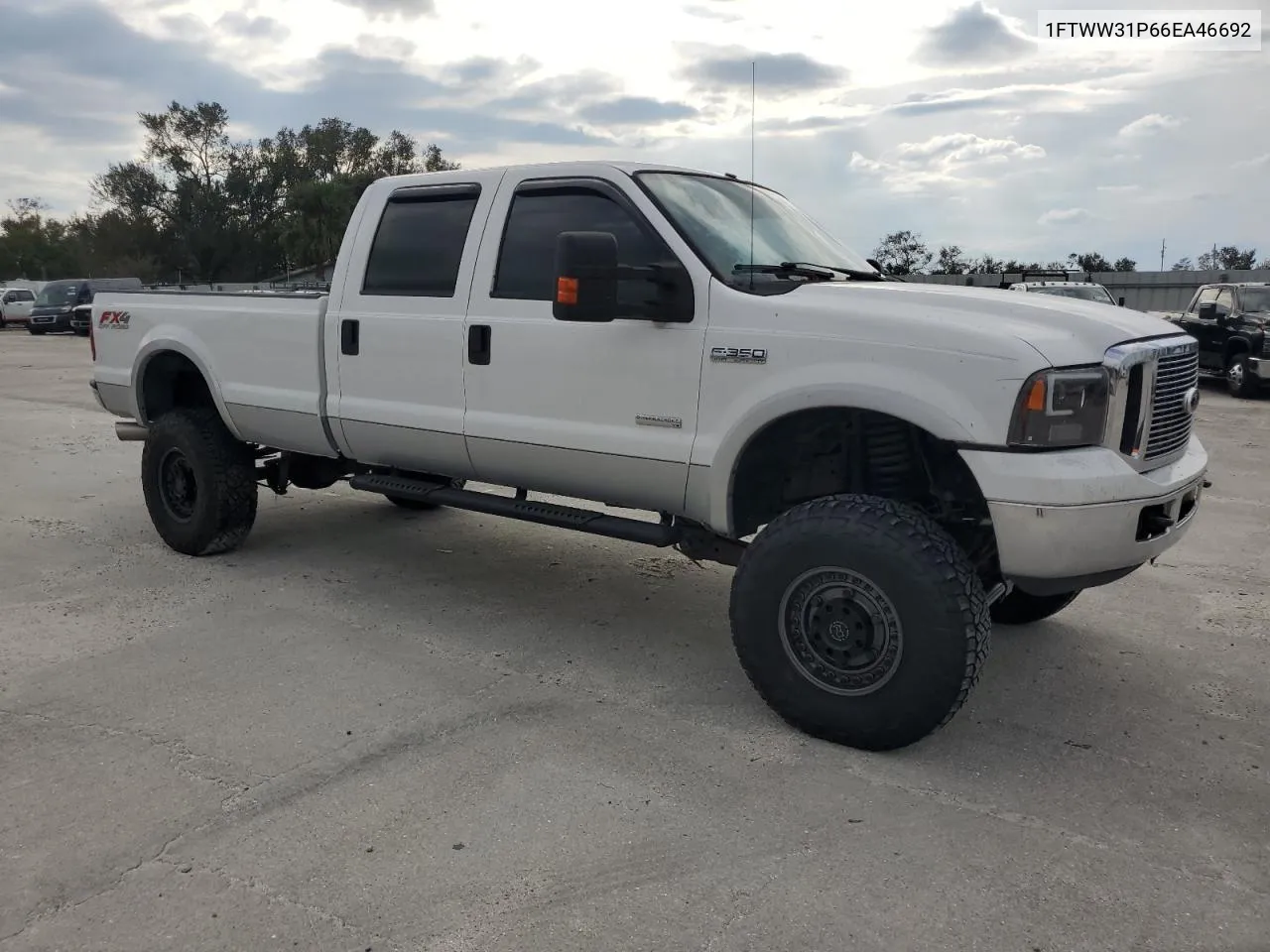 2006 Ford F350 Srw Super Duty VIN: 1FTWW31P66EA46692 Lot: 77228084