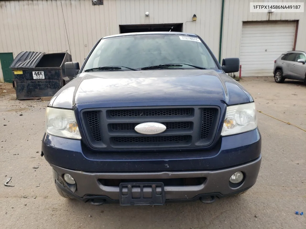 2006 Ford F150 VIN: 1FTPX14586NA49187 Lot: 77278074