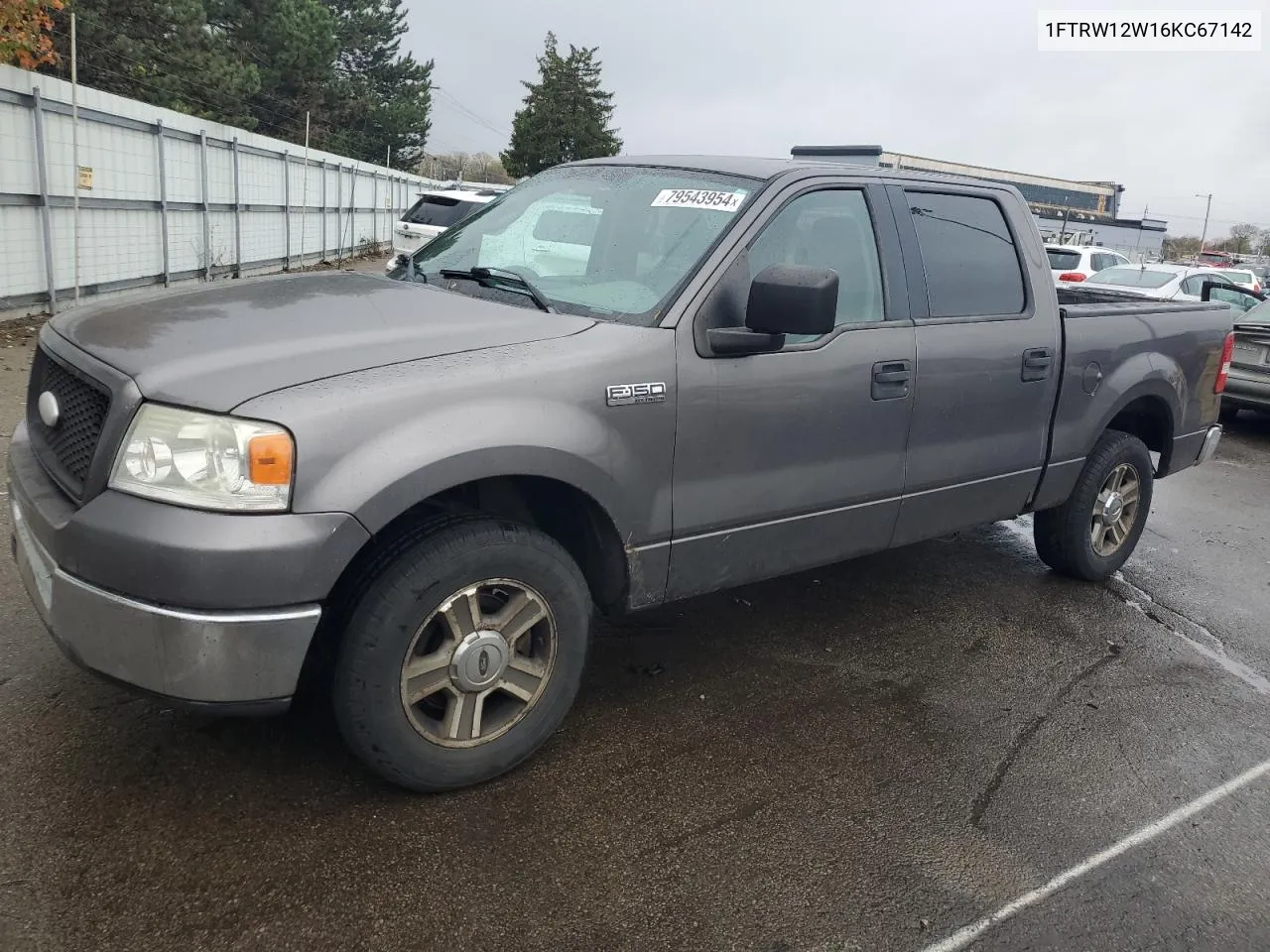 2006 Ford F150 Supercrew VIN: 1FTRW12W16KC67142 Lot: 79543954