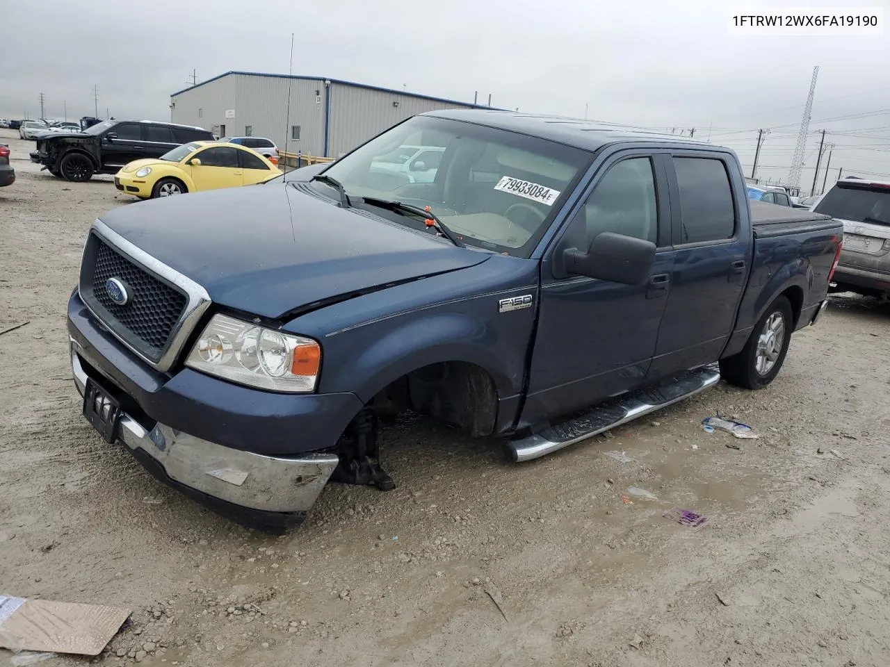 2006 Ford F150 Supercrew VIN: 1FTRW12WX6FA19190 Lot: 79933084