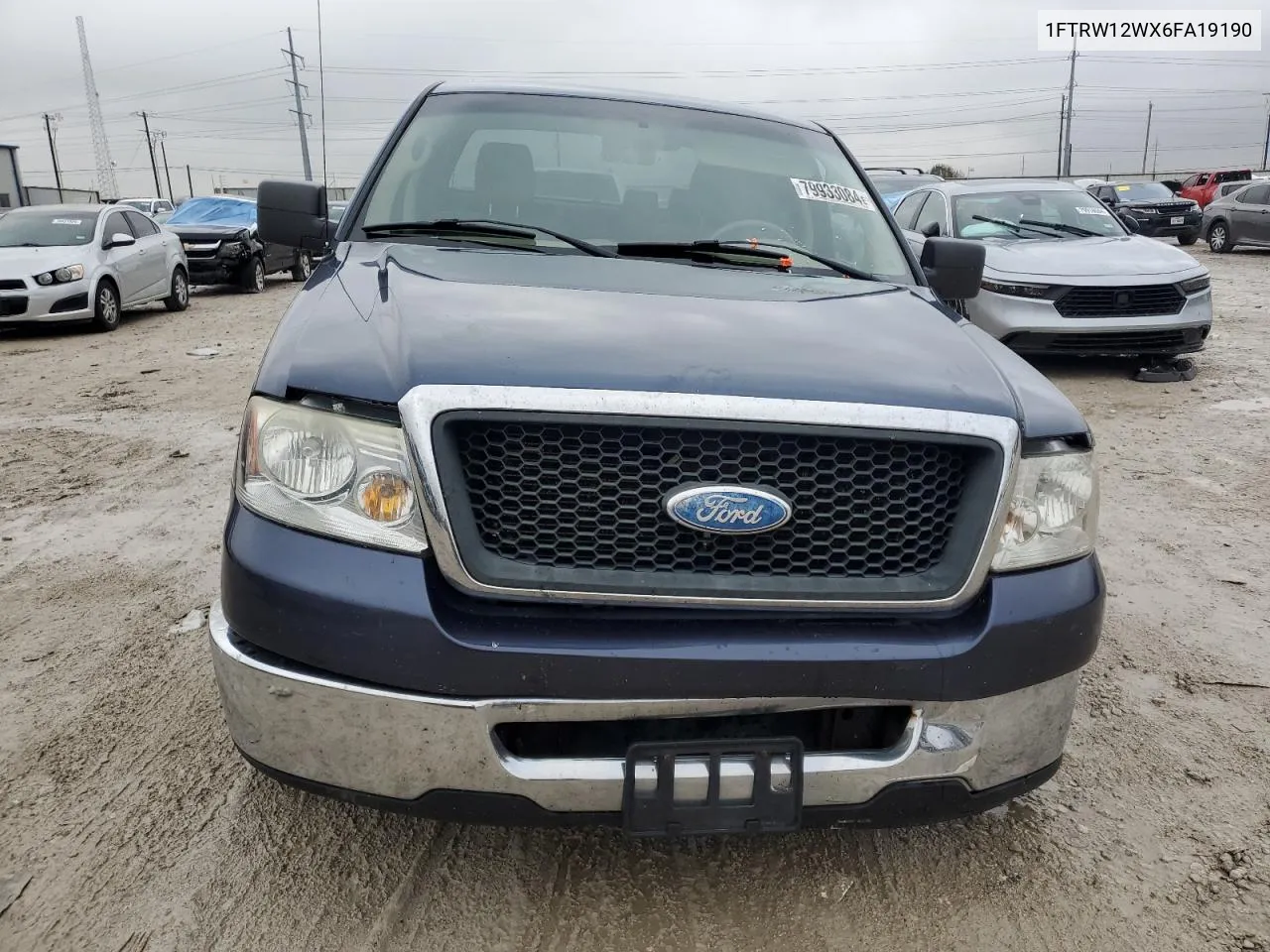 2006 Ford F150 Supercrew VIN: 1FTRW12WX6FA19190 Lot: 79933084