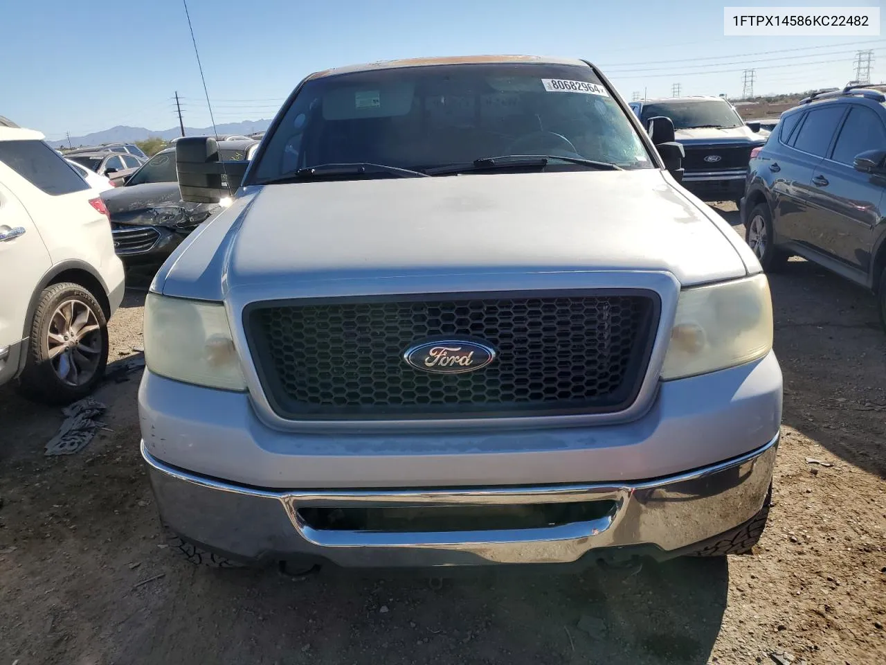 2006 Ford F150 VIN: 1FTPX14586KC22482 Lot: 80682964