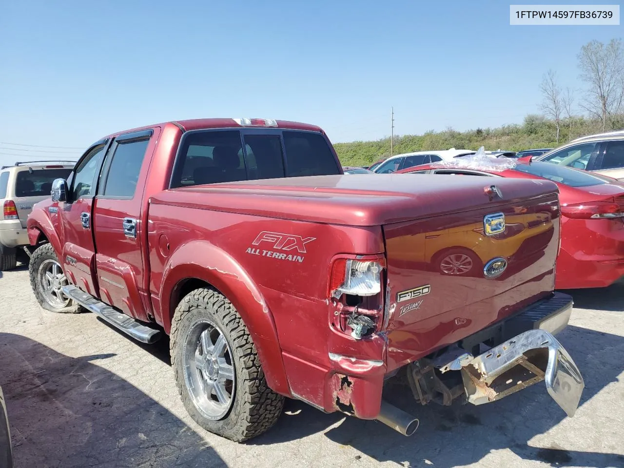 2007 Ford F150 Supercrew VIN: 1FTPW14597FB36739 Lot: 48689964