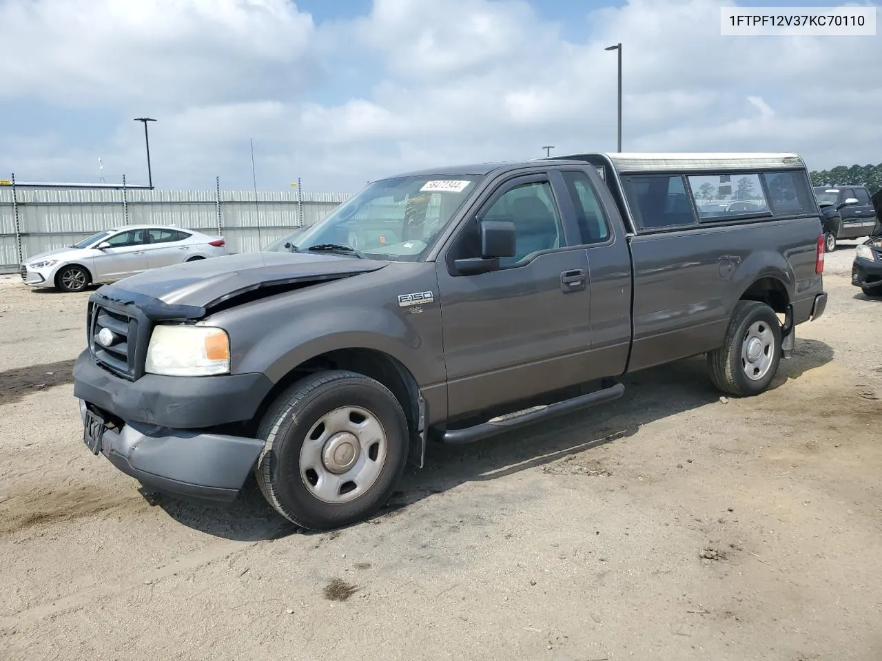 2007 Ford F150 VIN: 1FTPF12V37KC70110 Lot: 58472344