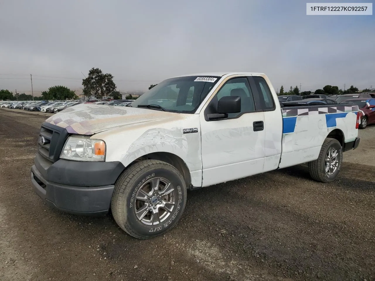 2007 Ford F150 VIN: 1FTRF12227KC92257 Lot: 60863304