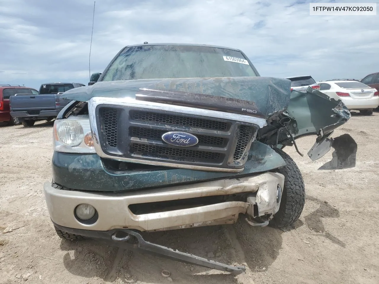 2007 Ford F150 Supercrew VIN: 1FTPW14V47KC92050 Lot: 61503964