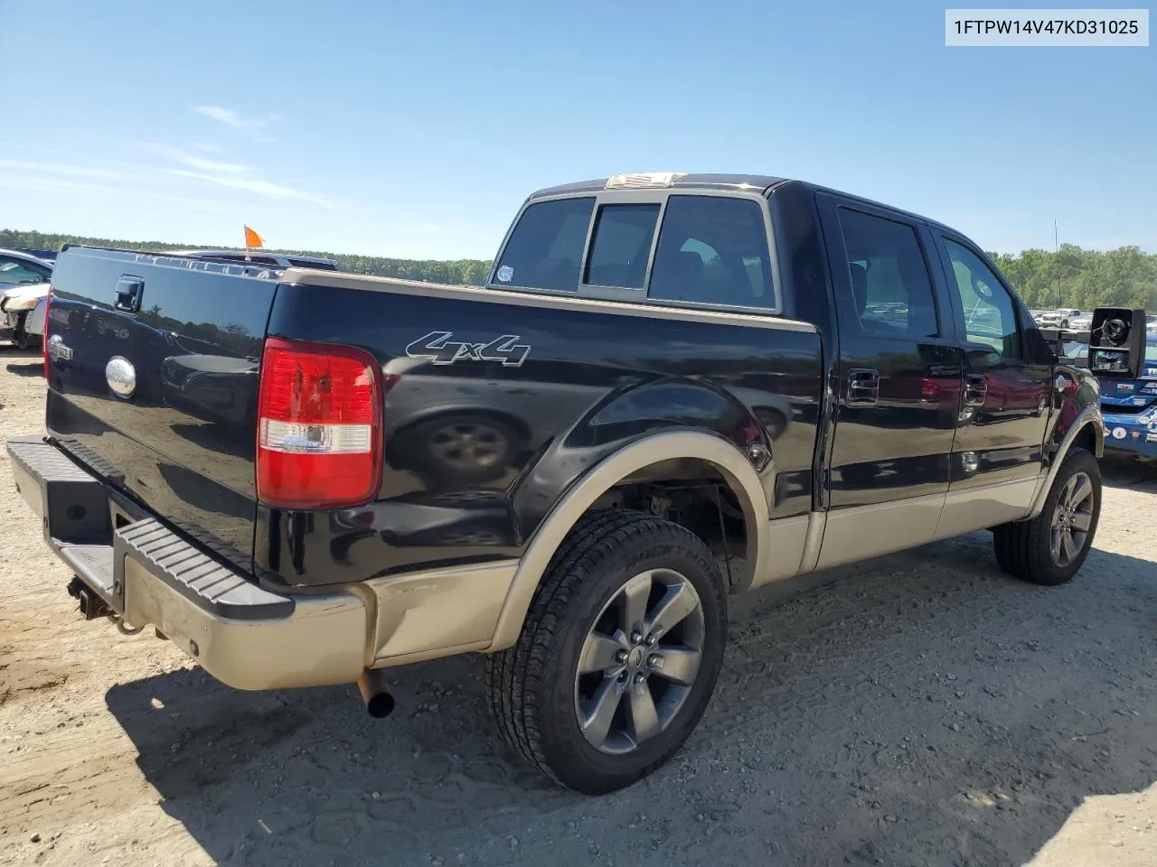 2007 Ford F150 Supercrew VIN: 1FTPW14V47KD31025 Lot: 62732474