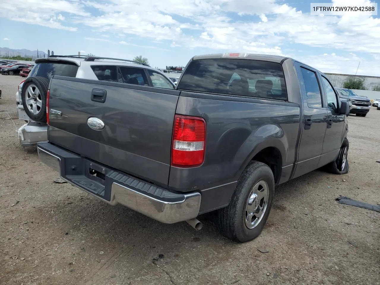 2007 Ford F150 Supercrew VIN: 1FTRW12W97KD42588 Lot: 66916184