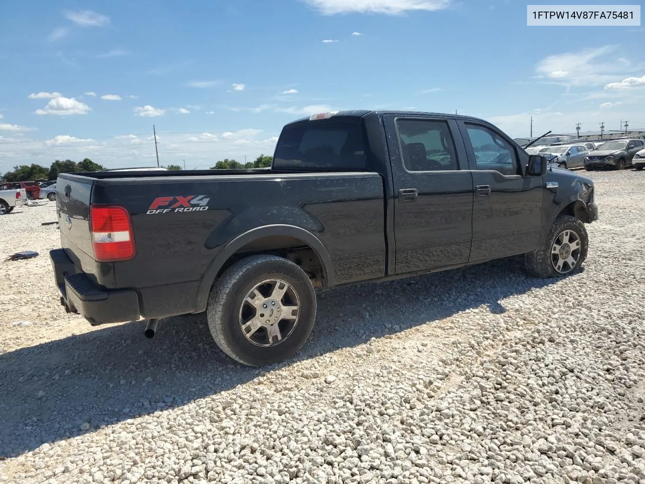 2007 Ford F150 Supercrew VIN: 1FTPW14V87FA75481 Lot: 67053494