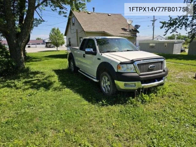 2007 Ford F150 VIN: 1FTPX14V77FB01758 Lot: 67064064