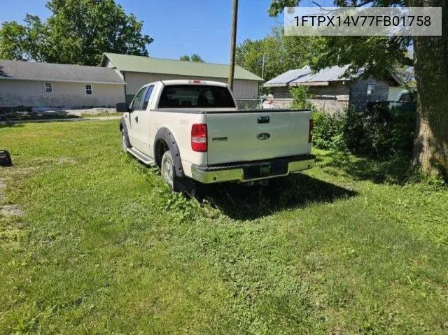 2007 Ford F150 VIN: 1FTPX14V77FB01758 Lot: 67064064